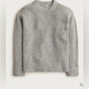 J. Crew Relaxed Crewneck Pullover Heather Ash Dove size Small